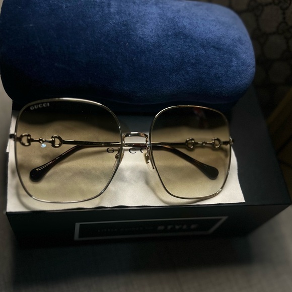 Gucci Horsebit Sunglasses with Gradient Lenses - Picture 3 of 9